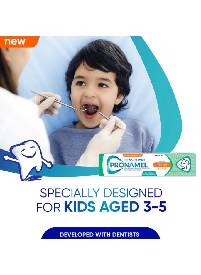 Sensodyne Pronamel Kids Mild Mint Toothpaste 50 ml – For Children Aged 3–5 Years - Image 3
